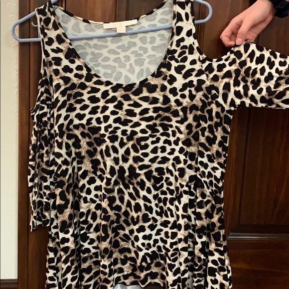 Boston Proper Leopard Print Blouse - Picture 1 of 4